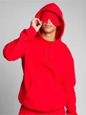 NEW - COMFRT Airplane Mode oversized hoodie crimson sz Small